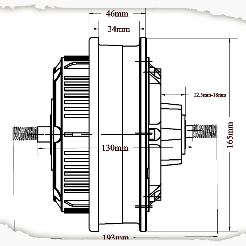 LONNYO Motor 10 Inch Arrow Split Hub Motor 主图4.jpg
